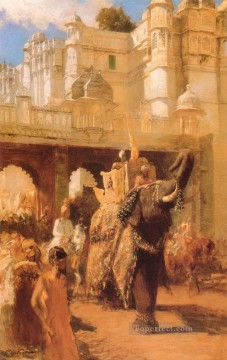  Egipcio Pintura Art%c3%adstica - Una procesión real Indio egipcio persa Edwin Lord Weeks